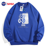 NASA GISS 官方潮牌联名卫衣男圆领长袖t恤男小熊套头宽松打底衫