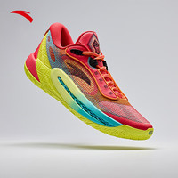 安踏狂潮6丨氮科技篮球鞋男耐磨防滑专业实战运动篮球鞋112431106Q 爵士红/荧光黄-1 9.5(男43)