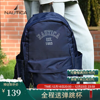 NAUTICA诺帝卡男女通用通勤电脑包大容量书包休闲背包大学生双肩包