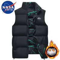 NASA MARVE棉马甲秋冬季男棉衣无袖立领背心双面穿保暖情侣外套