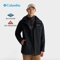 Columbia哥伦比亚Bugaboo男防水防风抓绒三合一冲锋衣WE8497/1273 WE8497010 M