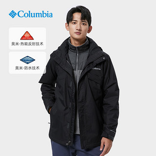 Columbia哥伦比亚Bugaboo男防水防风抓绒三合一冲锋衣WE8497/1273 WE1273010 XXL