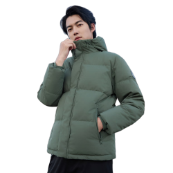 京东京造 男士短款羽绒服 100142125910 橄榄绿 M
