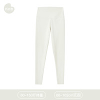 轻释鲨鱼裤女外穿运动束腰收腹提臀高弹修身显瘦瑜伽芭比打底裤女 奶白色 F 均码   80-150斤