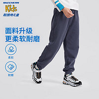 Skechers斯凯奇儿童运动裤春秋男女童简约束脚长裤L124K052/L224K085 【常规款】奥德赛灰/026R 170cm