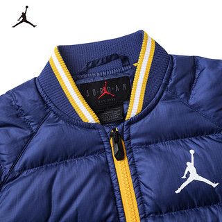 NIKE JORDAN 耐克AJ童装男童短款羽绒服23冬季保暖儿童上衣 法国蓝 140/68(S)