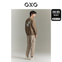 GXG奥莱 三色重磅印花圆领卫衣