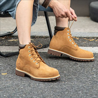 Timberland 休闲鞋子男户外徒步运动踢不烂耐磨防水皮革高帮马丁靴男鞋
