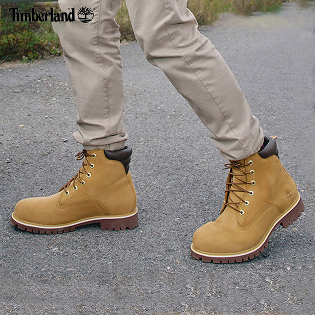 ＸＪ8①一脚分 Timberland添柏岚休闲鞋子男户外徒步运动踢不烂耐磨防水皮革高帮马丁靴