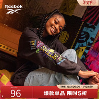 Reebok[SMILEY联名]Reebok锐步官方男女CREW休闲时尚印花休闲套头卫衣