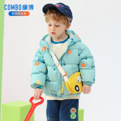 康博 COMBO 波司登旗下 儿童连帽羽绒服外套 加厚保暖