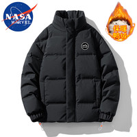 NASA MARVEL羽绒服男冬季外套加绒加厚潮牌保暖面包服立领百搭休闲情侣装