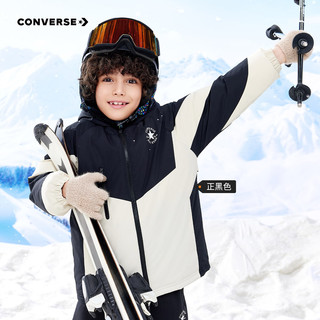 Converse匡威男童2024冬季儿童装新款中大童防风保暖滑雪服加厚外套棉服  /80