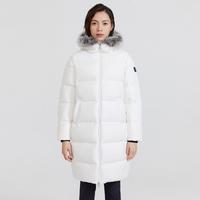 可隆 KOLON SPORT羽绒服女保暖轻盈鹅绒服休闲运动防泼水长款羽绒服