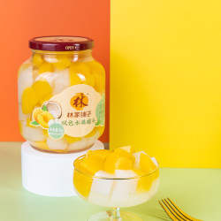 林家铺子 黄桃椰果双拼什锦罐头1000g