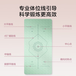 京东京造 瑜伽垫大尺寸垫加宽加长防滑200*100cm运动训练垫8mm加厚绿 2m*1m-加厚8mm-青葱绿