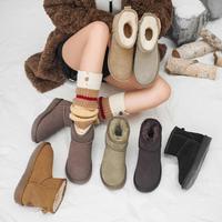 ACESC 艾斯臣 女士雪地靴 保暖加绒加厚厚底短靴 2024新款