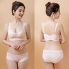 爱慕秋夏四排扣内衣女无钢圈小胸聚拢收副乳上托防下垂胸罩蕾丝文胸套装 肤色套装 38/85A