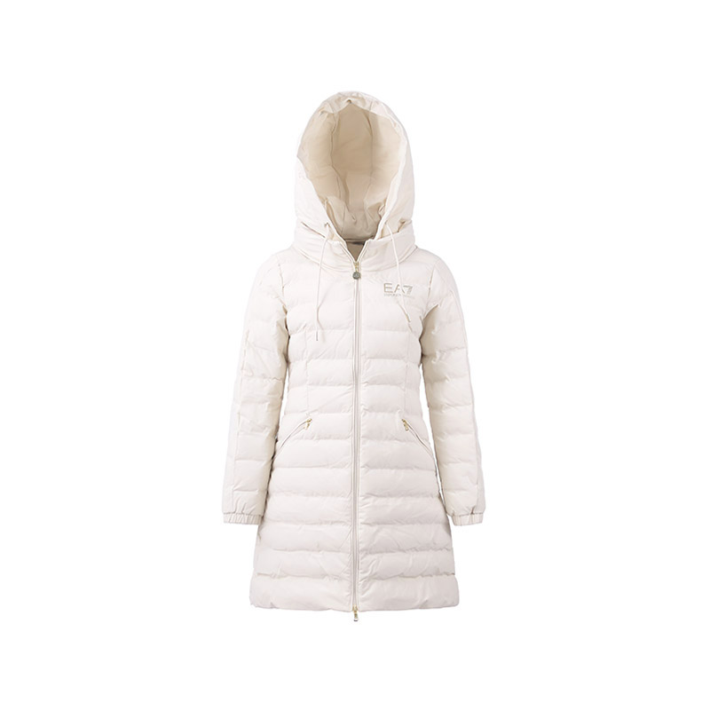 阿玛尼 EMPORIO ARMANI EA7 女士中长款连帽棉服上衣外套 6LTL01 TN5VZ