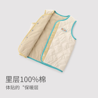 巴厘小猪（BALIPIG）儿童马甲秋冬季夹棉保暖男童马褂校服内搭宝宝棉服女童背心 太空灰 90cm