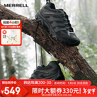 MERRELL 迈乐 男款户外战术靴作战靴登山徒步减震MOAB 3 TACTICAL防滑耐磨透气 J003909黑色 43