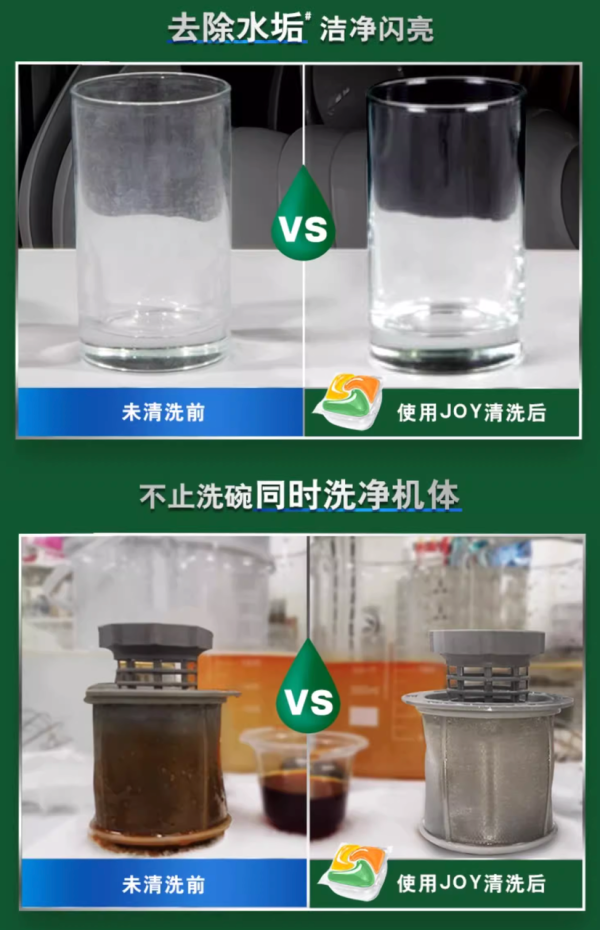 一颗凝珠,多重洁净,JOY洗碗凝珠让餐具焕发新生!