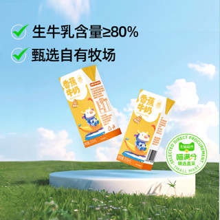 喵满分水果牛奶香蕉牛奶200ml*6畅享美味营养早餐奶巧克力