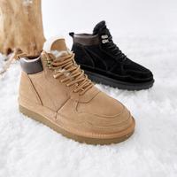 【加绒保暖】森达户外雪地靴男冬季毛绒平底休闲短靴
