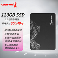 Great Wall 长城 120GB固态硬盘台式机笔记本电脑高速SATA3.0全新SSD硬盘