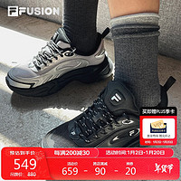 FILA 斐乐 FUSION斐乐潮牌FORCE引力鞋女鞋2024冬跑步鞋运动休闲老爹鞋