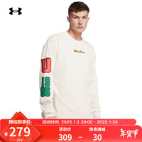 安德玛（UNDERARMOUR）秋冬Collegiate男子高克重运动休闲长袖T恤1388093