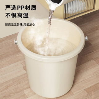 五月花水桶手提式特大号24L加厚宿舍泡脚桶洗车拖把桶家用储水桶*2只装