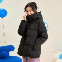 冰洁 BENGEN冬季短款羽绒服女连帽简约休闲保暖外套
