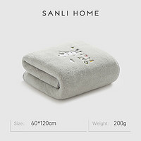 SANLI 三利 婴儿浴巾超软比纯棉吸水 60*120cm/200g