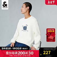 杰克·琼斯（JACK&JONES）秋冬男装款潮流休闲直筒圆领针织衫毛衣打底衫上衣衣服男士 A42奶白 170/92A/S