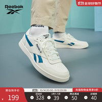 Reebok 官方男女鞋COURT ADVANCE时尚休闲复古板鞋 GZ9623 米白/蓝/黑 42.5 (27.5cm),US: 9.5
