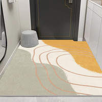 布迪思入户门地垫吸水防滑蹭土蹭灰玄关卧室楼梯可裁剪可大尺寸满铺 现代247 50*80CM【两件装】