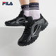 FILA 卵石鞋|韩素希FILA斐乐百搭德训鞋女鞋银色运动鞋子老爹鞋薄底鞋