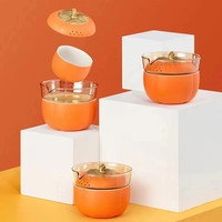 宣室堂好柿如愿旅行茶具套装便携防烫功夫茶具一壶二杯便携包