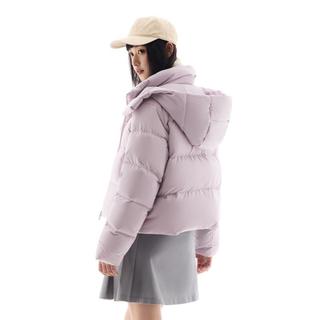 【速暖羽绒服】四格三防面包服女冬季保暖外套连帽鸭绒休闲上衣