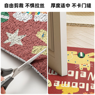 卡通入户门地垫进门除尘家用地毯2024轻奢高级门垫可裁剪脚垫