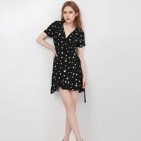 stradivarius 女士碎花收腰短袖连衣裙