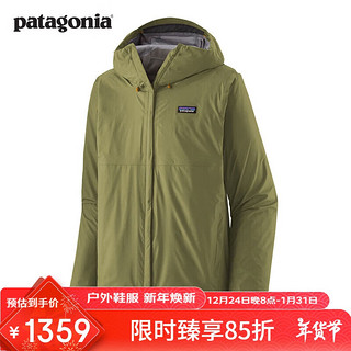 Patagonia 巴塔哥尼亚 男女防水潮流冲锋衣 Torrentshell3L 85240/85241-男款-BUGR-鹿角绿 S