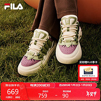 FILA 斐乐 女士低帮休闲板鞋 F12W431212F 夜曲紫/古白色 36.5