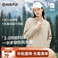 网易严选【24秋冬】摇粒绒外套冲锋衣内胆抓绒衣保暖珊瑚绒夹克城市轻户外 [24秋]摇粒绒(短绒)-女升级