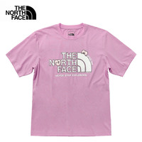 The North Face北面短袖T恤情侣户外透气爱心t恤春上新88FX 紫色/PO2 XXL