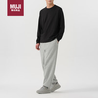 無印良品 無印良品 MUJI（UJI）男式 棉混抗菌 长袖T恤 男士打底衫男款 保暖秋衣