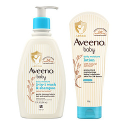 Aveeno 艾惟诺 艾维诺婴儿每日倍护洗发沐浴露 354ml+润肤乳227g