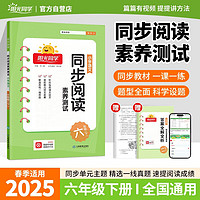 阳光同学 2025春同步阅读素养测试 六年级下册语文人教版阅读理解专项训练书小学阅读随堂练习册