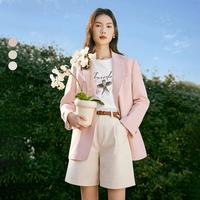 简约单排扣通勤气质百搭高级感西装外套女